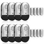 8 Pcs Door Alarm/Window Alarm, Home Wireless Door Sensor for Kids and Elderly Safety, 120DB Anti Theft Security Magnetic Sensor Door Alarms, Suitable for Home, Cabinet, Business, Dorm, RV and Office