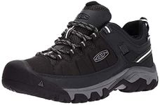 KEEN Men's Targhee EXP Low Height Waterproof Hiking Shoe, Black/Steel Grey, 11 D (Medium) US