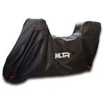 XXL Motorbike Cover Top Box by LTR | 300D Waterproof Rain Motorcycle Covers for Outdoor Scooter Moped Storage | Thicker Heavy Duty Vented Bike Accessories Black| Medium, Large, X Large, XX Large