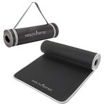 HealthSense Yoga Mat for Women & Men | Exercise Gym Mat TPE Material, Anti-Slip Design, 5mm Thick, Dual Color