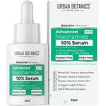 UrbanBotanics® 10% Niacinamide Face Serum for Acne, Acne Scars/Marks, Blemishes, Pigmentation & Oil Balancing with Zinc | Skin Clarifying Anti Acne Serum for Oily & Acne Prone Skin | 30ml