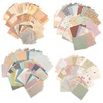 AIEX 240pcs Scrapbook Journaling Paper Matte Material 120 Classic Patterns Vintage DIY Journaling Paper for Decorating Scrapbook Letter Notebook