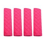 Aoderda 4 Pack Car Seat Belt Pads Seatbelt Protector Soft Comfort Seat Belt Shoulder Strap Covers Harness Pads Helps Protect Your Neck and Shoulder (pink)