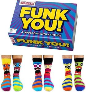 De La Marca United Oddsocks - Caja De Regalo 6 x Calcetines Desparejados Para Hombre (Funk You)