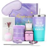 Birthday Gifts for Women, Mother's Day Gift Ideas, Gift Basket Set, Get Well Soon Gifts for Women For Her, Mom, Friend, Sister, Wife, Coworker, Girlfriend, Teacher Gifts for Women (Purple)