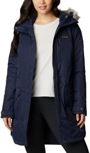 Columbia Suttle Mountain Long Insulated Jacket Chaqueta, Oscuro Nocturnal, S para Mujer