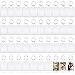 40 Pcs Large Photo Keyring Blanks P