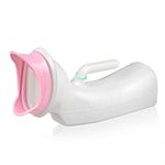 Contoured Female Urinal, Easy Clean Urination Device for Women and Elderly, Plastic, Glow in The Dark, Urinal Bottle for Urine Collection, Pee Bottles for Hospitals, Emergency, Car, Incontinence