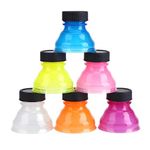 6Pcs Drink Bottle Sealing Cap Dustproof Reusable Snap On Pop Can Convert Soda Savers Bottle Caps for Cool Coke Drink Lids Mixed Color Useful