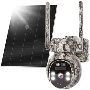 Hiseeu 4G Camera, 4G Cellular Game Cameras, No WiFi Security Camera, Solar Trail Cam Wireless Outdoor, 2k Color Night Vision, Without WiFi Need, 64G SD & 300MB SIM Card Included (4G Camo-Summer)