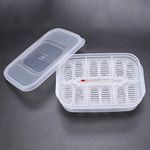 Reptile Egg Incubator Transparent Plastic Gecko Snakes Lizards Reptiles Eggs Breeding Incubator Tray Reptile Egg Breeding Hatchery Box with Thermometer
