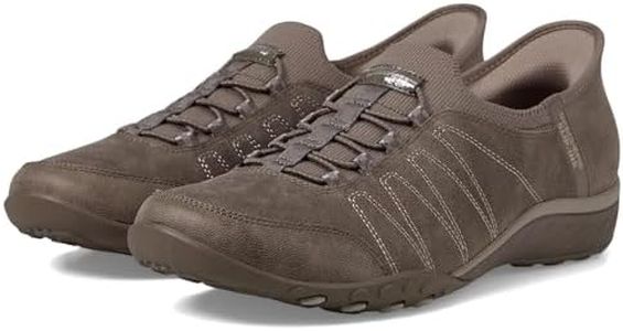 Skechers Womens Breathe Easy Home Body, Dark Taupe, 9.5