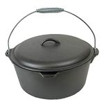 Cuisiland Cast Iron Dome Lid Dutch Oven 9 Quarts