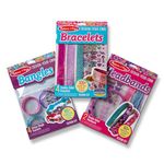 Melissa & Doug Design-Your-Own Jewelry-Making Kits - Bangles, Headbands, and Bracelets | DIY Jewelry, Decorate With Stickers, Bracelet And Headband Crafting Set For Kids Ages 4+