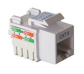 SuperShopperIndia Rj45 Cat6E Lan I/O Punch Down Network Keystone Jack Cat6-50 Pcs, White