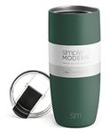 Simple Modern Travel Coffee Mug Tumbler with Flip Lid | Insulated Stainless Steel Iced Coffee Cup | Gifts for Women & Men | Voyager Collection | 20oz | Forest