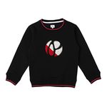 Pepe Jeans Boy's Cotton Blend Crew Neck Sweatshirt (PB581479_Black_8)