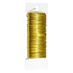 22 Gauge Jewellery Wire for Jewellery Making, 35M Gold Wire, Jewelry Wire, Gold Craft Wire, Gold Florist Wire, Wreath Making Kit, Flower Floristry Wire for Jewelry Crafting(Gold)