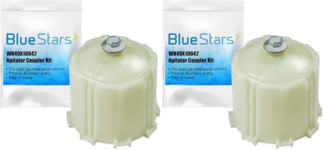 BlueStars Upgraded WH49X10042 Washer Agitator Coupler Kit Replacement - Compatible with G.E Washing Machines - Replaces AP3964635 PS1517844 1195917 WH43X10009 (Pack of 2)