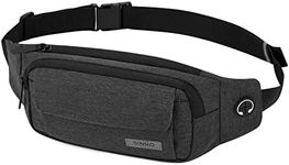 SINNO Fanny Pack for Men Women Waterproof Crossbody Waist Pack Belt Bag with 5-Zipper Pockets for Yoga Travel Running Hiking Walking Outdoor Sports Easy Carrying Any Phones