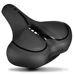 RERUIA Oversized Comfortable Bike Seat - Comfy Wide Bike Saddle for Men Women, Soft Memory Foam Padded Bicycle Seat, Large Replacement Cycling Cushion for Peloton Exercise Bikes, Mountain Road Bikes