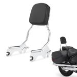 Detachable Sissy Bar for Harley Davidson Softail Models 2018-2024, Passenger Backrest for Softail Deluxe FLDE| Slim FLSL| Street Bob FXBB| Heritage Classic FLHC/114 FLHCS| Standard FXST 107 (Chrome)