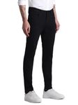 Jack & Jones Mens Black Ben Skinny fit Low Rise Jeans