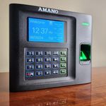 AMANO Fingerprint & Prox Card Time Clock with Cloud Time Tracking Software Requires Monthly Cloud Subscription