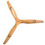 XOAR PJI-E 24x10 3-Blade Electric RC Airplane Propeller. 24 Inch Tri Blade Wood Prop for Electric RC Plane