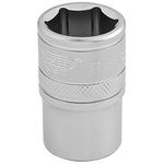 Draper Expert 1/2" 17mm Square Drive Socket | 6 Point Hex Socket | Chrome Vanadium Steel Wrench Accessory | 16607, Blau