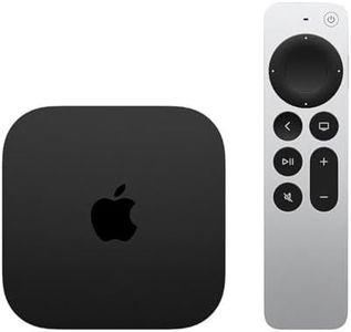 Apple TV 4K Wi-Fi (3rd Generation) + Siri Remote + Power Cord + Apple 1 Year Limited Warranty (64GB WiFi)