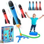 HappyGoLucky Kids Toys Age 3-12, Rockets Toys for 4-10 Year Old Boys Garden Toys 3-9 Year Old Boys Girls Gifts Rocket Toy Launcher Boys Toys Age 5 6 7 Outdoor Toys Birthday Gifts for Kids