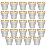 24PCS Citronella Candles - Garden Citronella Scented Candles Outdoors, 120-180 Hours Burning, Natural Soy Wax, Portable Jar Candle Gift Sets for Home Patio Yard Indoors, Balcony, Camping