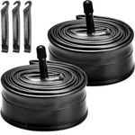 BEAUGIREW 2 Pack 26 Inches Bike Tubes 26 x 1.75/2.125 AV 32mm Schrader Valve Bicycle Inner Tubes Compatible with 26x1.75 26x1.90 26x2.0 26x2.126 26x2.125 Mountain Tire Tubes