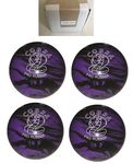 BuyBocceBalls New Listing - Pack of 4 EPCO Candlepin Bowling Balls - Cobra Pro Rubber - Lavender & Black (4 1/2 inch- 2lbs. 7oz.)