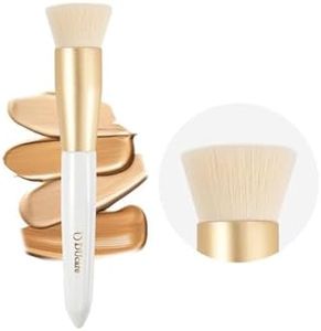 DUcare Foundation Brush for Liquid Makeup, Premium Synthetic Hair Flat Top Kabuki Brush, Densely Packed Bristles, Multi-Purpose Face Makeup Brushes for Liquid/Cream/Facial Mask