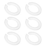 E27 to E14 Plastic Lamp Shade Ring Converter, 42mm to 29mm Lampshade Reducer Ring, Light Shade Adapter Ring to Support Lamp Shade with Duplex Ring Fitting, Pack of 6