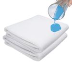 Set of 2 Waterproof Mattress Protector Sheets/Covers Fits 90x50 cm Co-Sleeping Crib