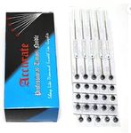 Accurate Tattooz 5 Round Shader Tattoo Needles - Pack of 50 without nipple