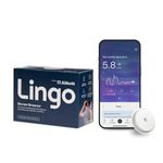 Lingo Continuous Glucose Monitor (CGM) Biosensor & App. Build Healthier Habits with Real-time Glucose Data & Insights. Made by Abbott. Works with iOS and Android. UK Only.