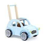 Vilac 2CV Wooden Walking Car, Walker for Children with 2 Storage Compartments, Unique Design, Prevent from Tipping, Citroen Inspired, Suitable for 12 Months+