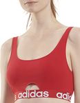 adidas Women's Scoop Bralette Bustier, Vivid red, L