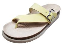 Mephisto Womens Helen Nubuck Leather Yellow Sandals 6.5 UK