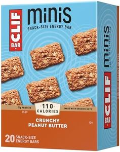 CLIF BAR Minis - Crunchy Peanut Butter - Made with Organic Oats - 5g Protein - Non-GMO - Plant Based - Snack-Size Energy Bars - 0.99 oz. (20 Pack)