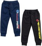 Transformers Optimus Prime Bumblebee Toddler Boys Fleece 2 Pack Pants Blue/Black 4T