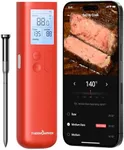 ThermoMaven Wireless Meat Thermometer, 10X Enhanced Signal and Stability with Sub-1G, Standalone Base with Display & Control, Certified Accuracy ±0.5°F, WiFi Unlimited Range for BBQ, Oven,Smoker,Grill