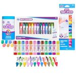 Tub Works® My Bath Colors™ Bath Toy Set | Nontoxic | Fizzy Bath Color Tablets (150 Count), Smooth™ Bath Crayons (12 Pack), & Bath Paint Sticks™ (12 Pack) | Creative Kids Bath & Toddler Bath Toys