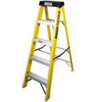 Excel Electricians Fibreglass Step Ladder 4 Tread EN131 - Heavy Duty 4 Treads ladder, foldable ladder, folding step ladder, lightweight step ladder, fibreglass step ladder