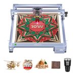 10W Laser Engraving Cutting Machine, Laser Engraver for Wood and Metal 0.06 * 0.08mm Ultra-Fine Compressed Spot Cutting Machine for Wood and Metal Leather Acrylic Glass