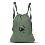 DIVULGE 18 Ltrs (17 Cms) Small Size Standard Backpack (Drawsrting_Navy_Navy Green)